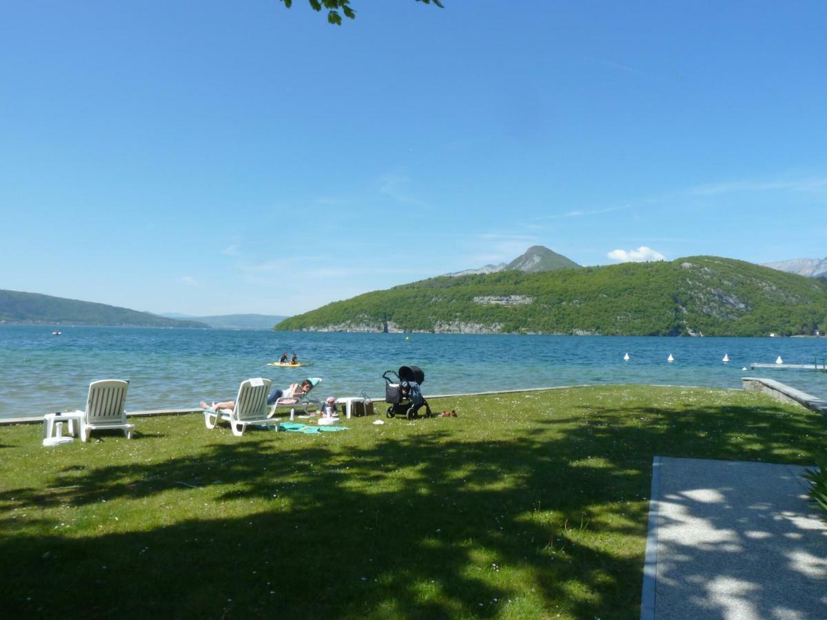La Baie Des Voiles ,Vue Lac D'Annecy ,Plage Privee Дюeн Екстериор снимка
