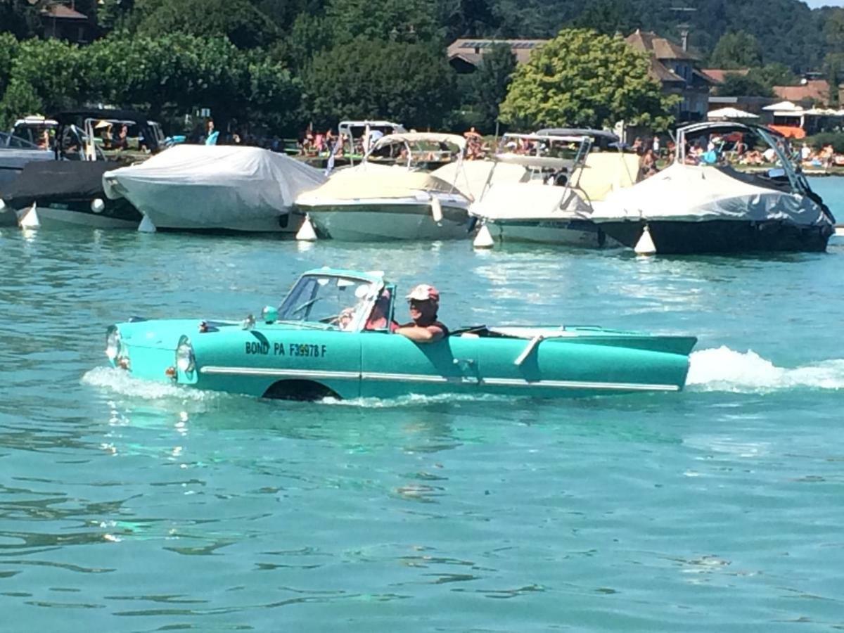 La Baie Des Voiles ,Vue Lac D'Annecy ,Plage Privee Дюeн Екстериор снимка