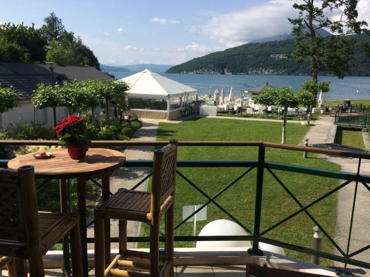 La Baie Des Voiles ,Vue Lac D'Annecy ,Plage Privee Дюeн Екстериор снимка